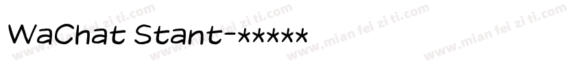 WaChat Stant字体转换